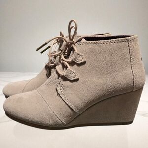 Toms Kala Suede Wedge Shoes
